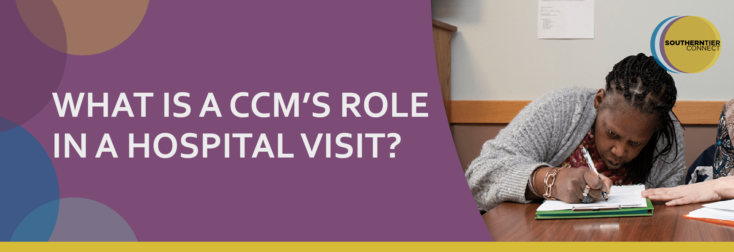 What is a CCMs role in a hospital visit?
